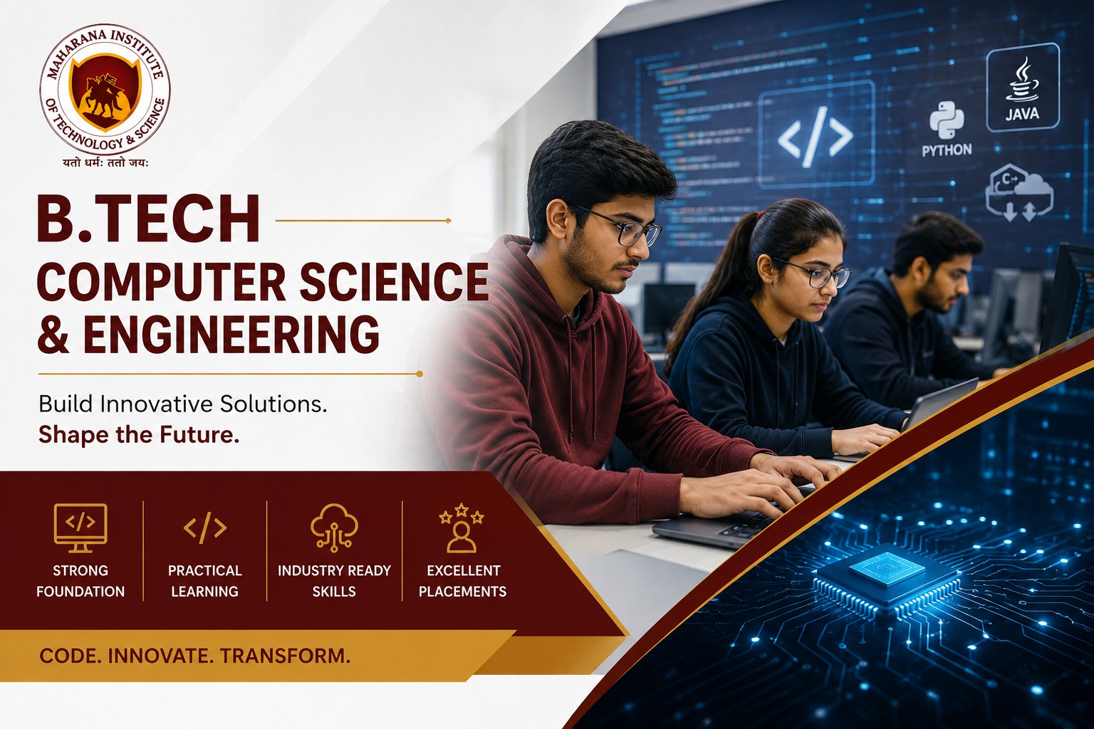 B.Tech Computer Science & Engineering at MITS Lucknow
